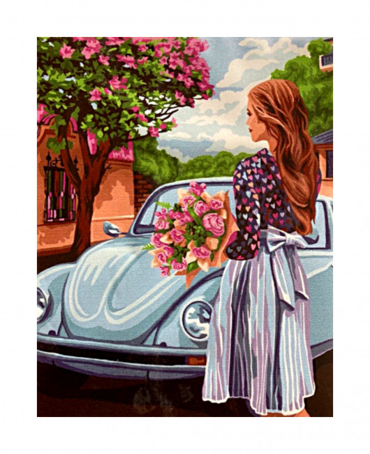 Картина по номерам "Свидание с городом" 40*50. GLA33, мягкая упаковка