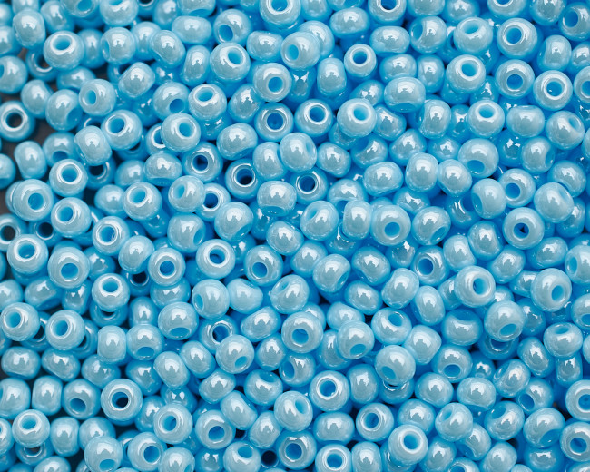 Бисер "ASMAR" размер №6, вес: 450 г, голубой хамелеон