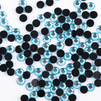 Страз клеевой 2.7 - 2.9мм  акрил, №102 бирюзовый, 144шт, SS10, Zlatka/RS/RS/144/2,7 №102