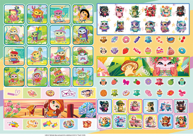 Раскраски с наклейками (А4) РН-1234