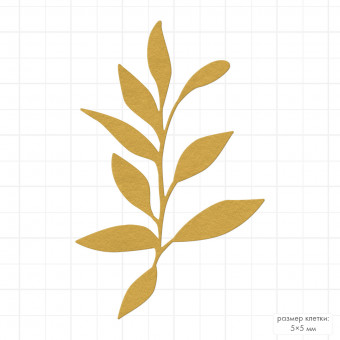 Нож для вырубки 3,9 x 6,1см "Веточка", Mr.Painter/DICUT-M0118