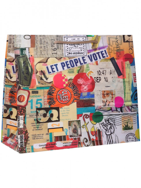 Пакет подарочный с глянц. лам. (горизонтальный) 26х32х12см (L)  Стильный, 157 г ППК-7458 (12)