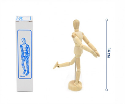 Манекен CR-66 "Человек" 14см, художественный, из дерева, в к/кор (1/300)