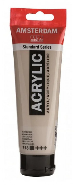 Краска акриловая Amsterdam туба 20мл №718 Серый теплый Краска акриловая Amsterdam туба 20мл №718 Серый теплый