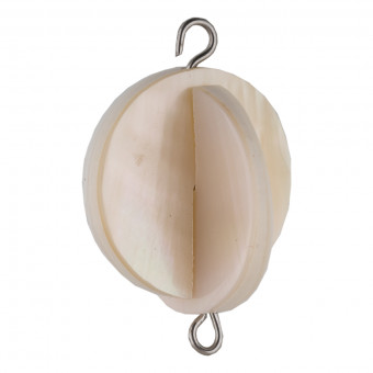 Бусина ракушка 20мм с перламутром необычной формы, 2шт, №01, Zlatka/PBS-08 №01