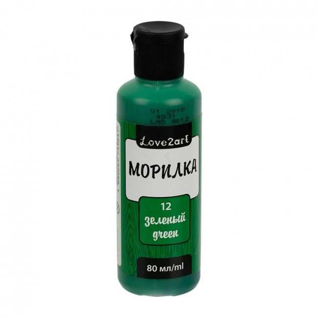 Морилка 80мл, зеленый, Love2art/LAS-80 №12