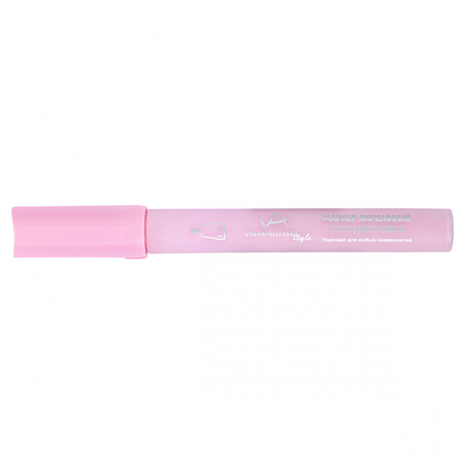 Маркер акриловый 2мм, перо круглое, пыльная роза, 10шт, VISTA-ARTISTA/AMV-01 R504